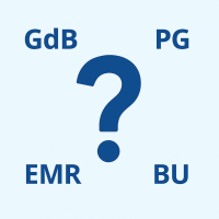 Abgrenzung GdB, PG, EMR, BU